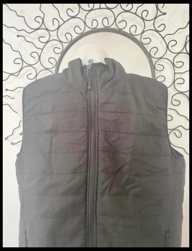 Chaleco sin mangas negro acolchado NPO Casual bodywarmer con cremallera hombre L – photo 2